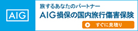 旅するあなたのパートナーAIG損保の国内旅行傷害保険